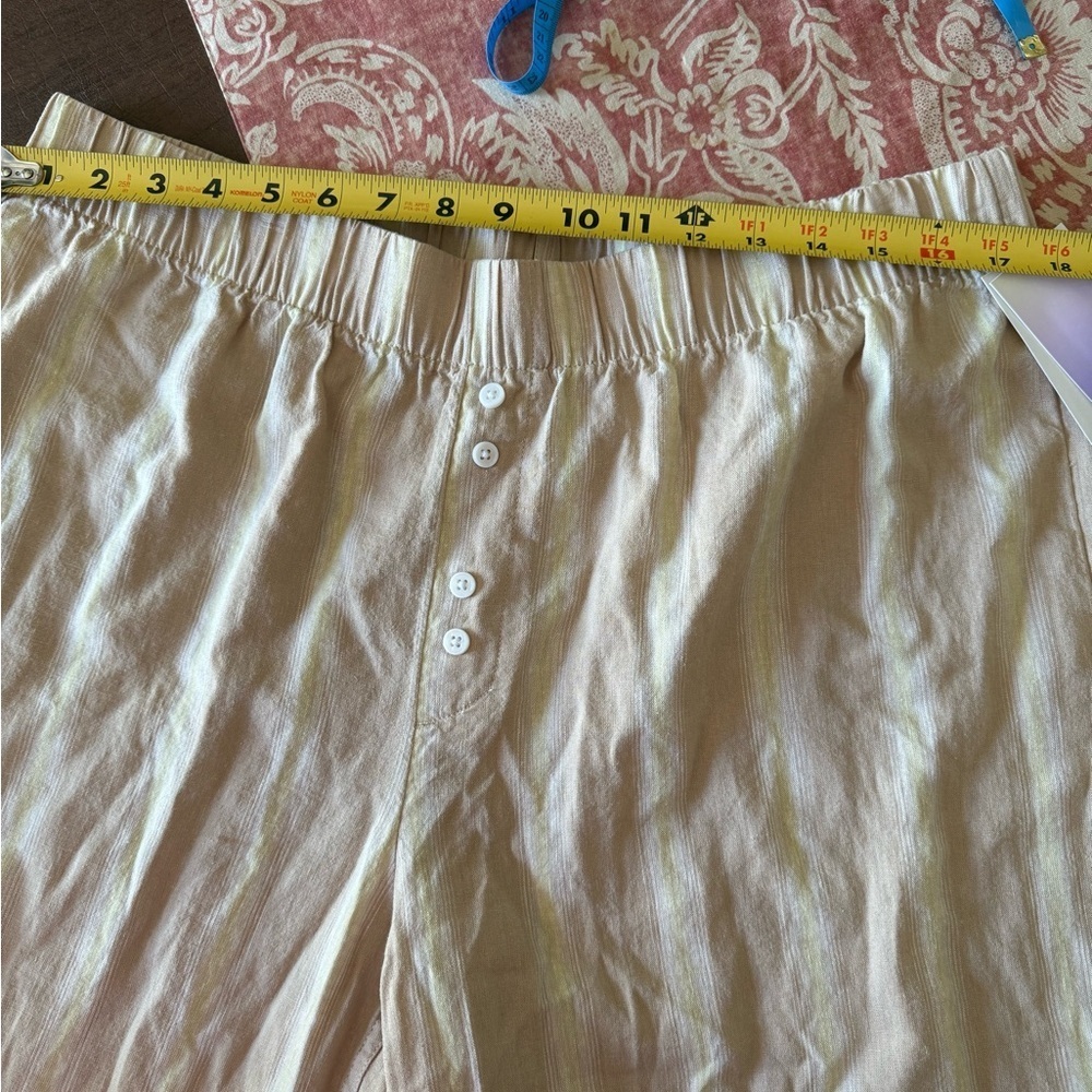 NWT Stars Above Matching Striped Top & Wide Cropped Pants (SZ L Top, XL Pants) - Picture 7 of 16